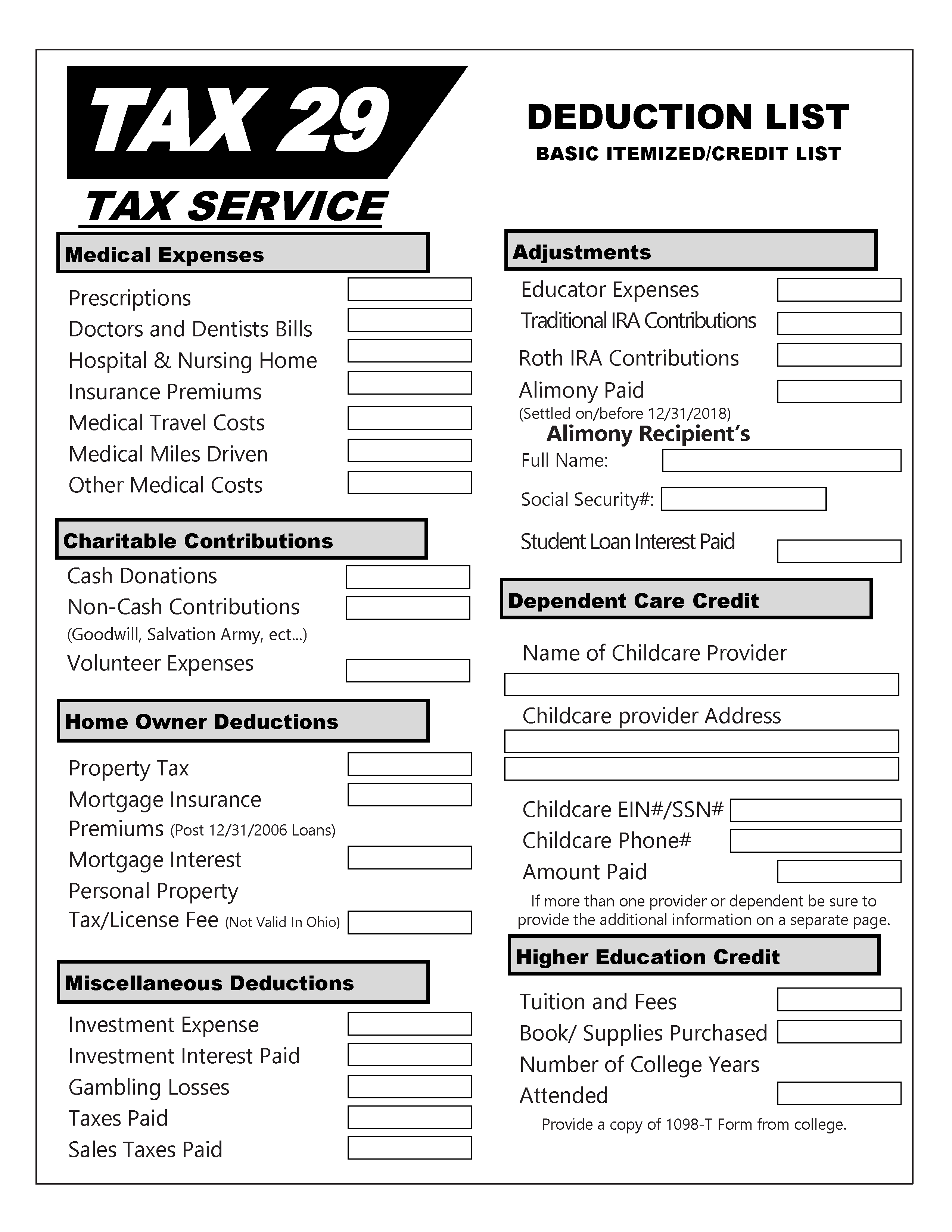 Resources Tax 29